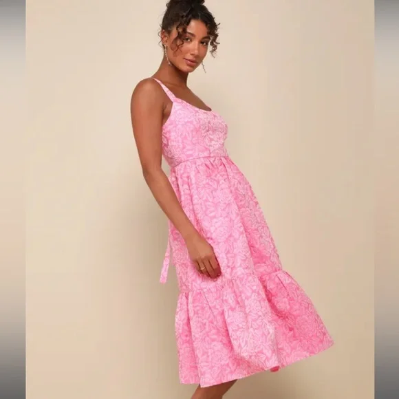 NWT Lulus Midi Dress - Picture 4 of 5